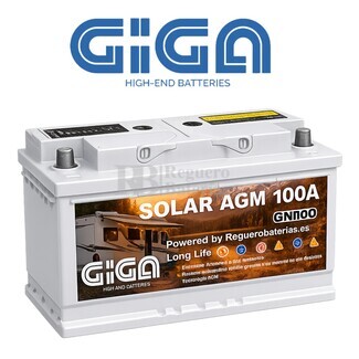 Bater�a Camper 100Ah AGM 12 Voltios | Ideal para Caravana, Servicio y Arranque